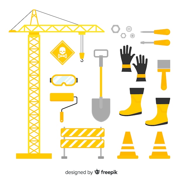 Free Vector construction equipment collection