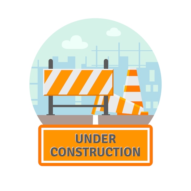 Under Construction Flat Icon