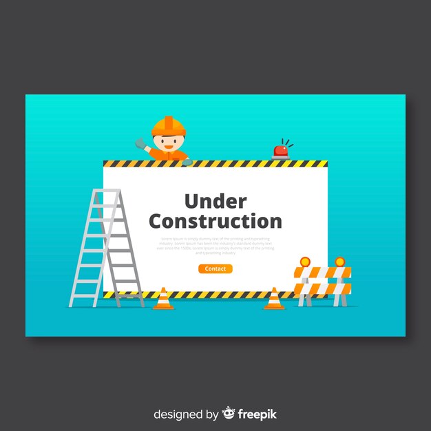 Under construction landing page template