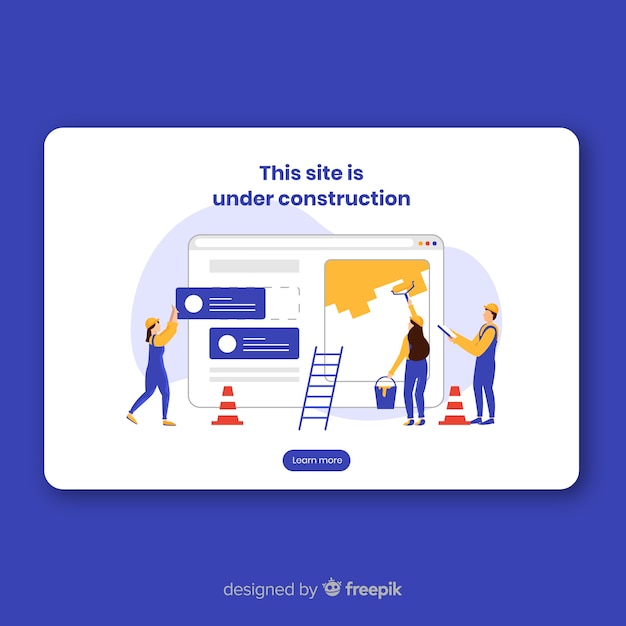 Under construction landing page