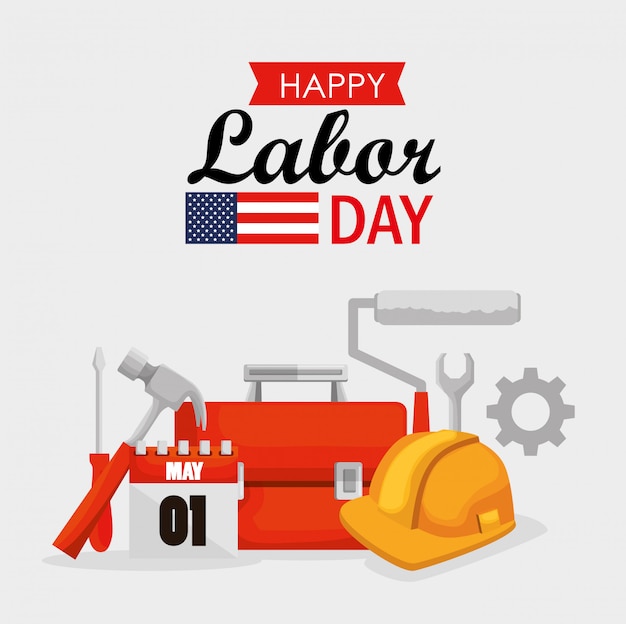 Construction tools to celebrate labor day