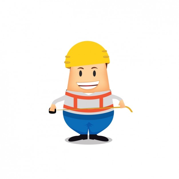 Free Vector construction worker avatar design