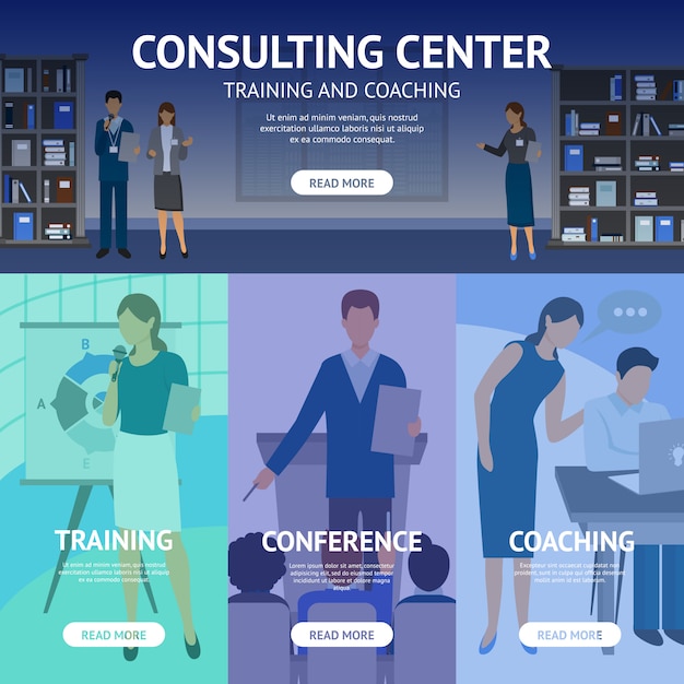 Consulting Service Center Banners