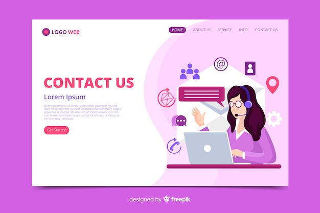 Contact us landing page liquid