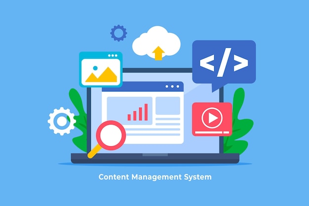 Content management system illustration