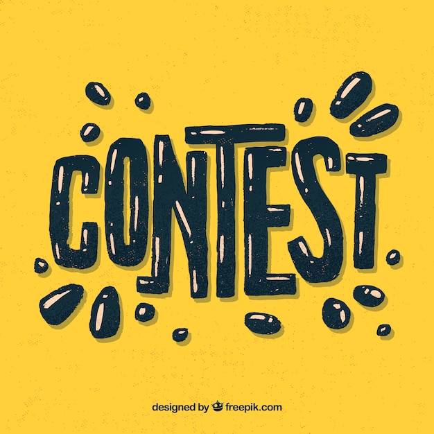 Contest lettering background