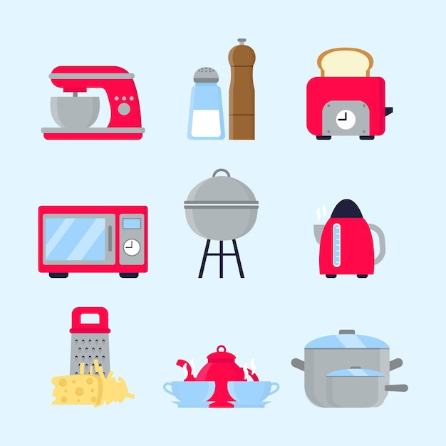 Free Vector cook set