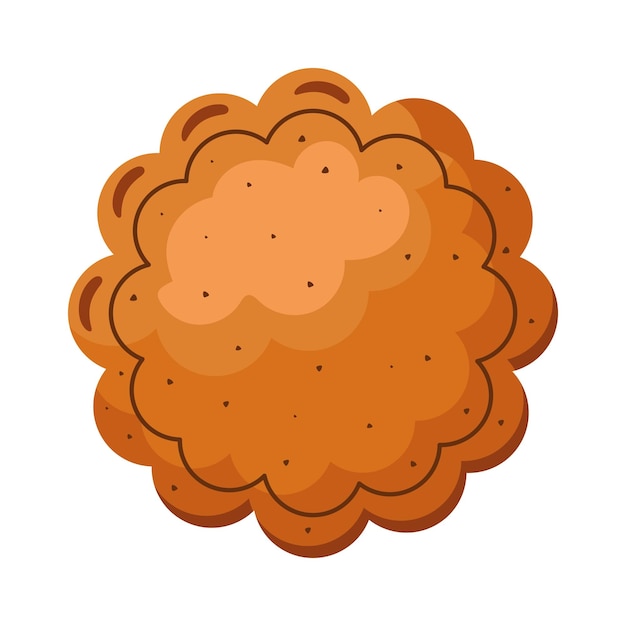 Free Vector cookie baked cartoon