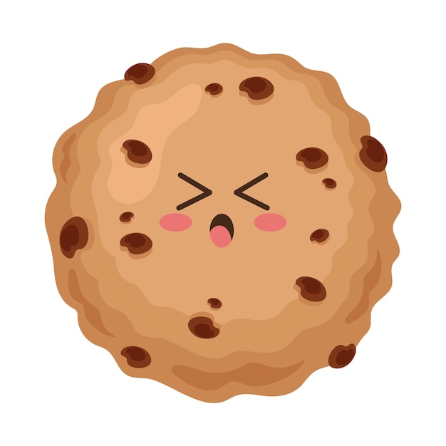 Free Vector cookie kawaii food cartoon