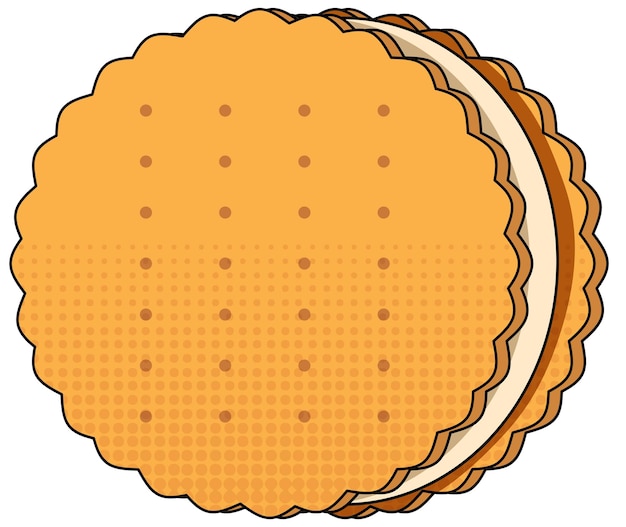 Free Vector cookie on white background