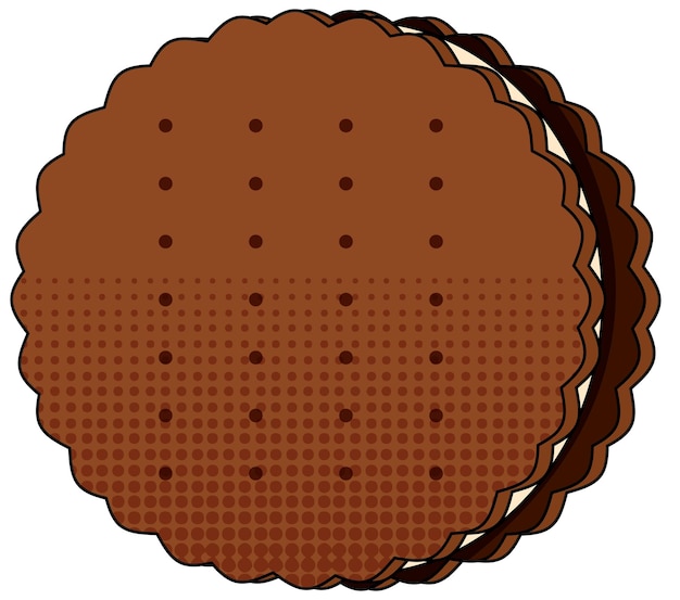 Free Vector cookie on white background