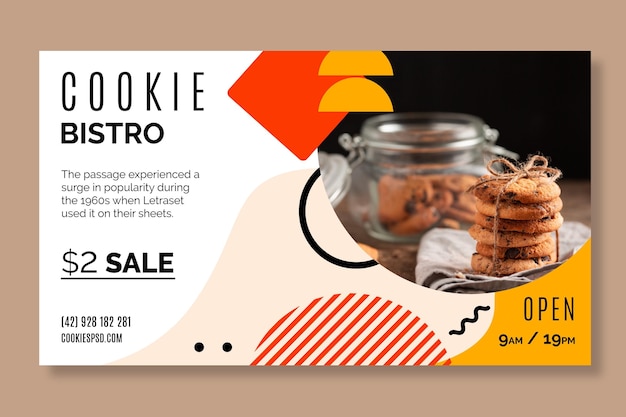 Cookies banner template