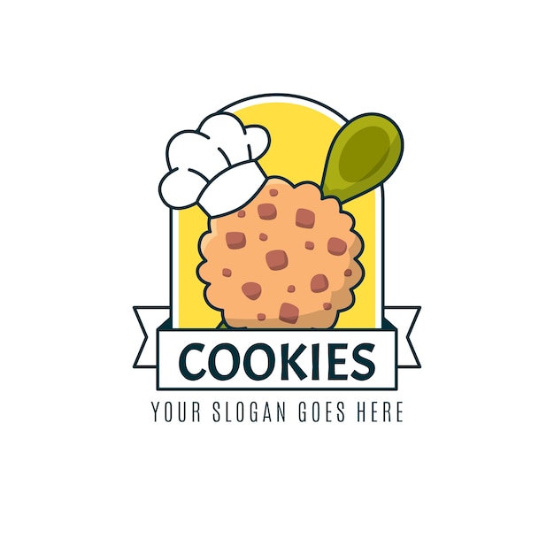 Free Vector cookies logo design template