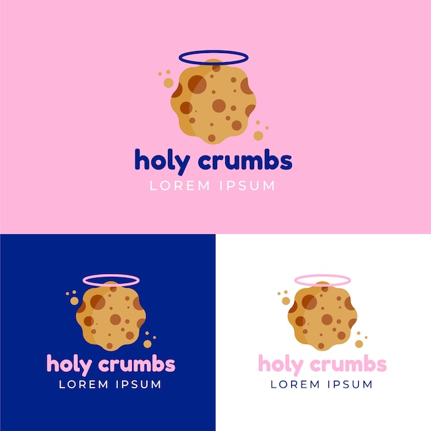 Free Vector cookies  logo design template