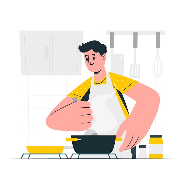 Free Vector cooking concept illustration