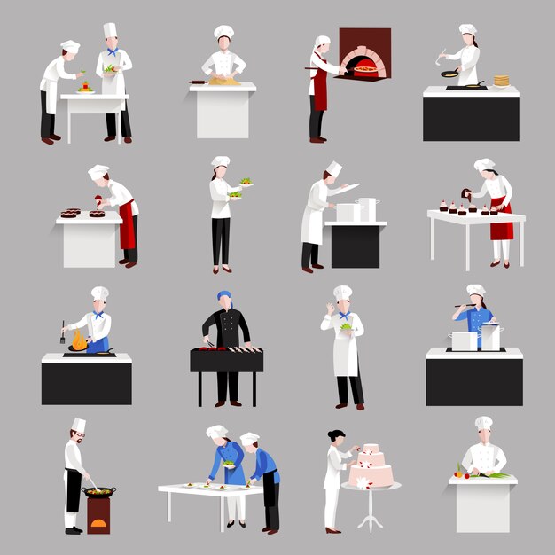 Cooking icons set