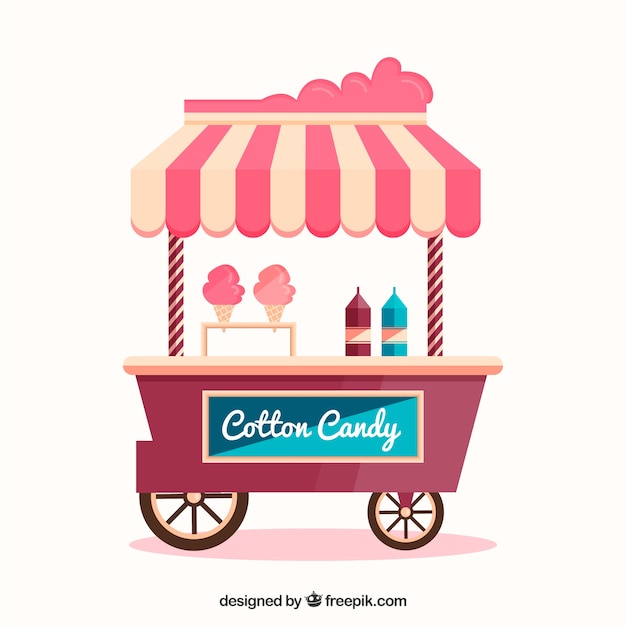 Cool cotton candy cart