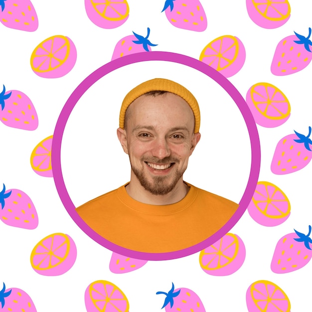 Cool fruit pattern tiktok profile picture