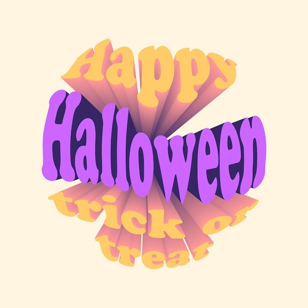 Cool Halloween Lettering banner