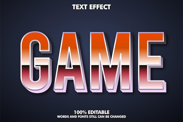 Free Vector cool and modern editable text effect