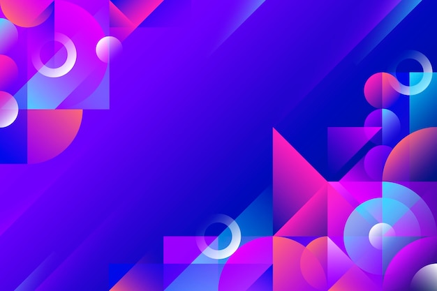 Copy space futuristic gradient geometric background