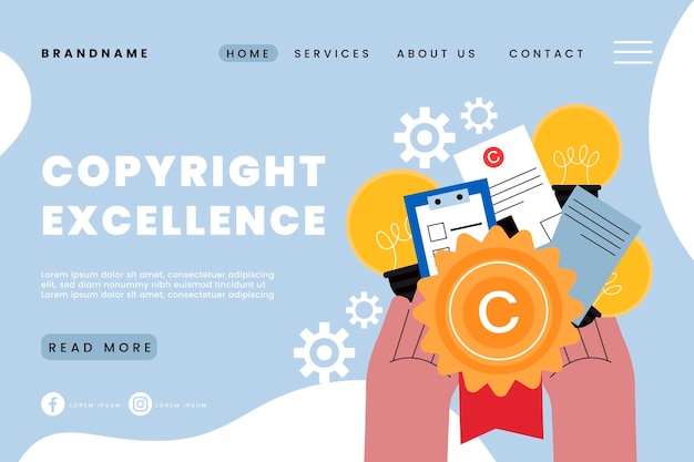 Copyright excellence landing page