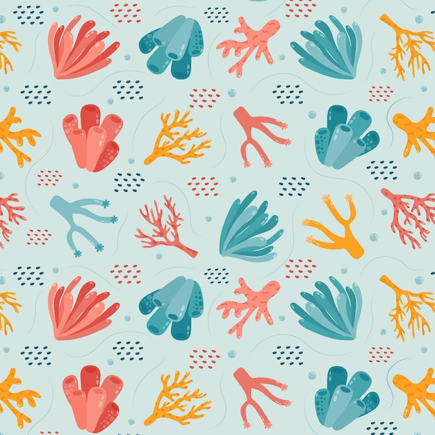 Coral pattern collection theme