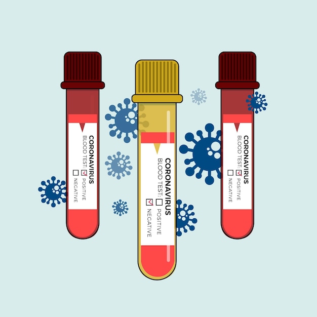 Coronavirus blood test concept