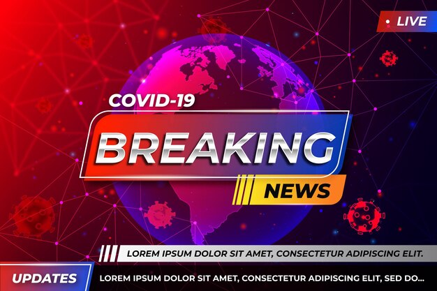 Coronavirus breaking news - background