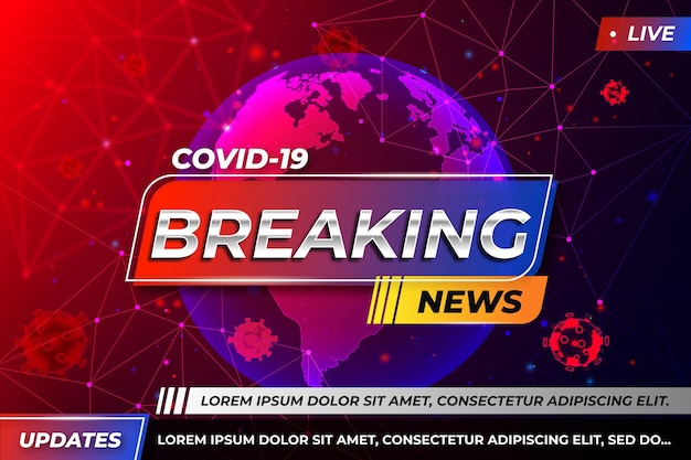 Coronavirus breaking news - background