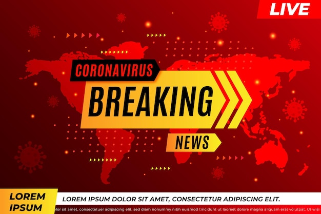 Coronavirus breaking news - background