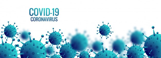 Coronavirus cells banner