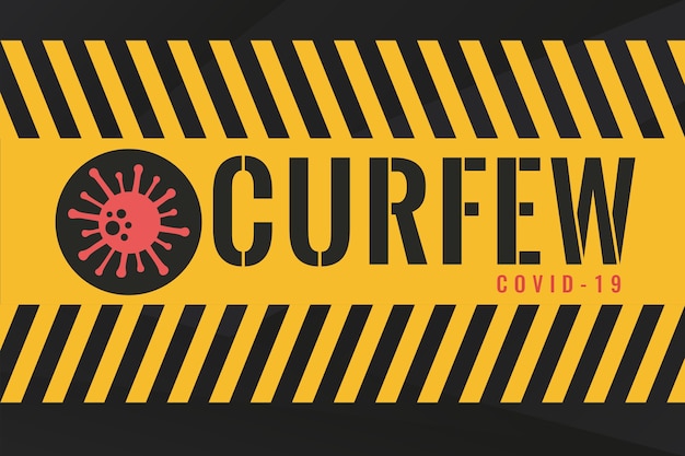 Coronavirus curfew concept