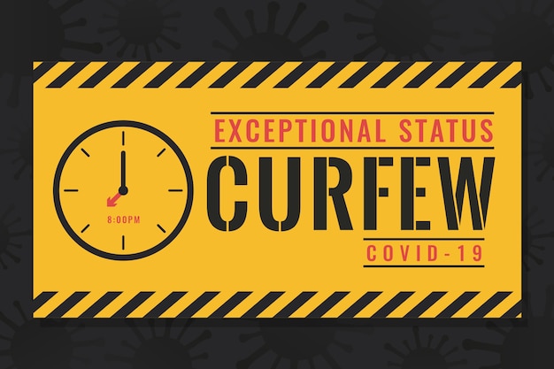 Coronavirus curfew concept