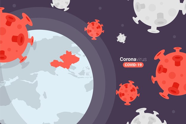 Coronavirus globe transmission of the virus