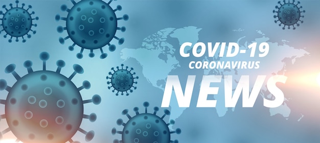 Coronavirus latest new and updates banner design