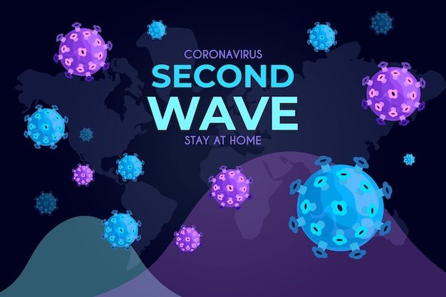 Coronavirus second wave background