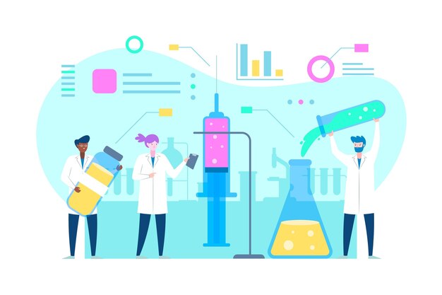 Coronavirus vaccine development concept