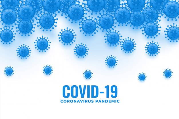 Coronavirus virus cell spreading and falling background