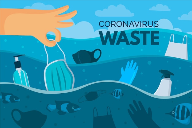 Free Vector coronavirus waste background