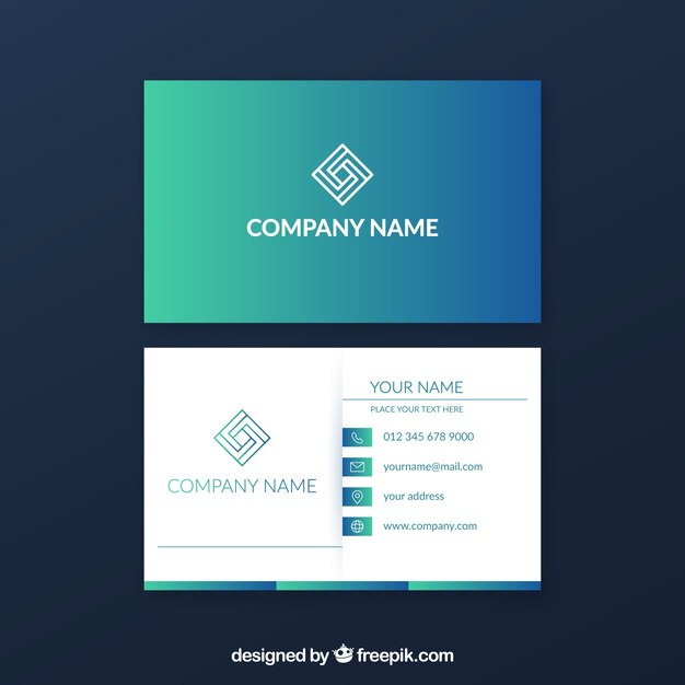 Corporate abstract card