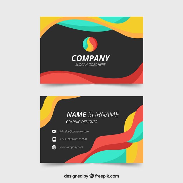 Corporate abstract card