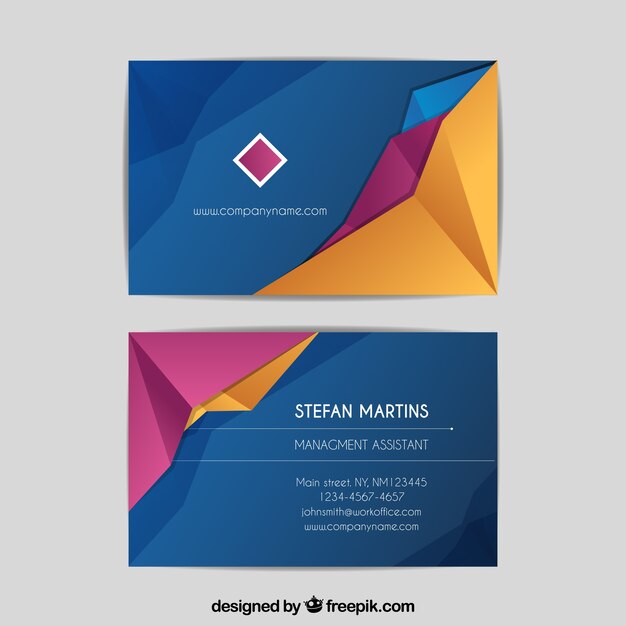 Corporate abstract card