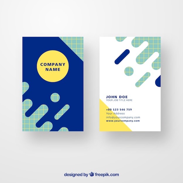 Free Vector corporate abstract card