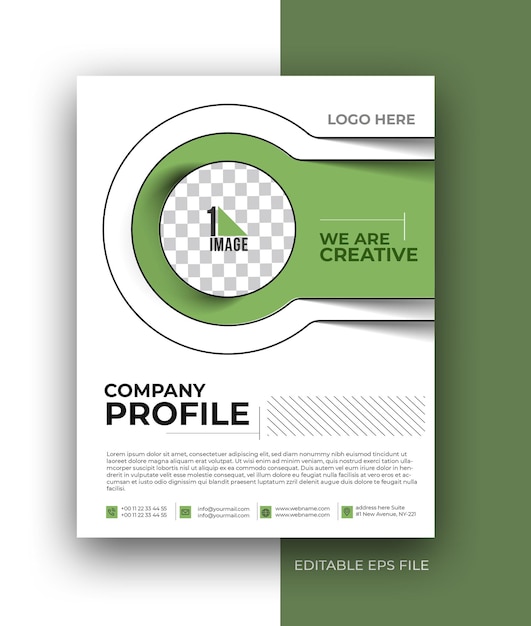 Free vector corporate business a4 flyer poster brochure design template