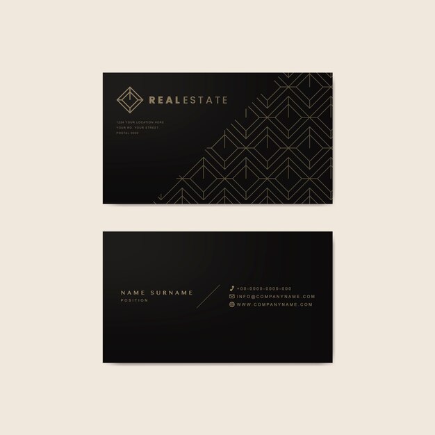 Corporate business card design template