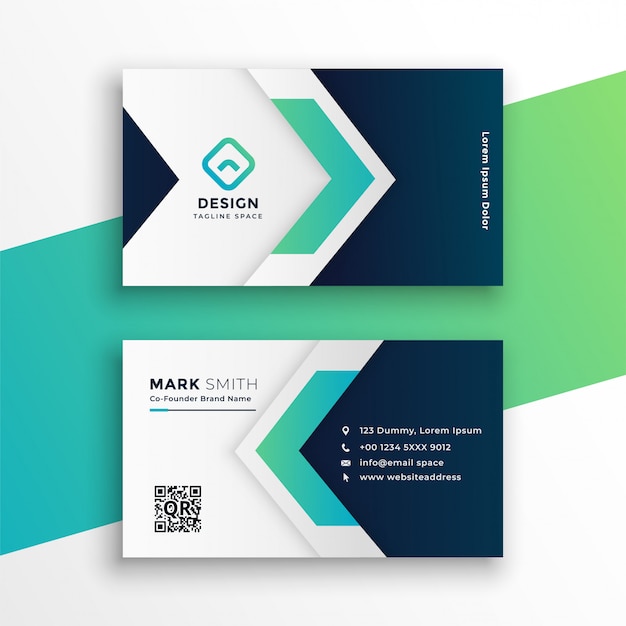 Corporate business card layout template