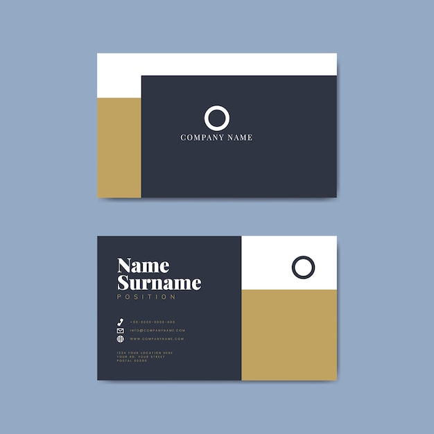 Corporate business card template