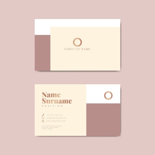 Corporate business card template