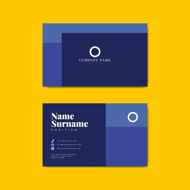 Free Vector corporate business card template